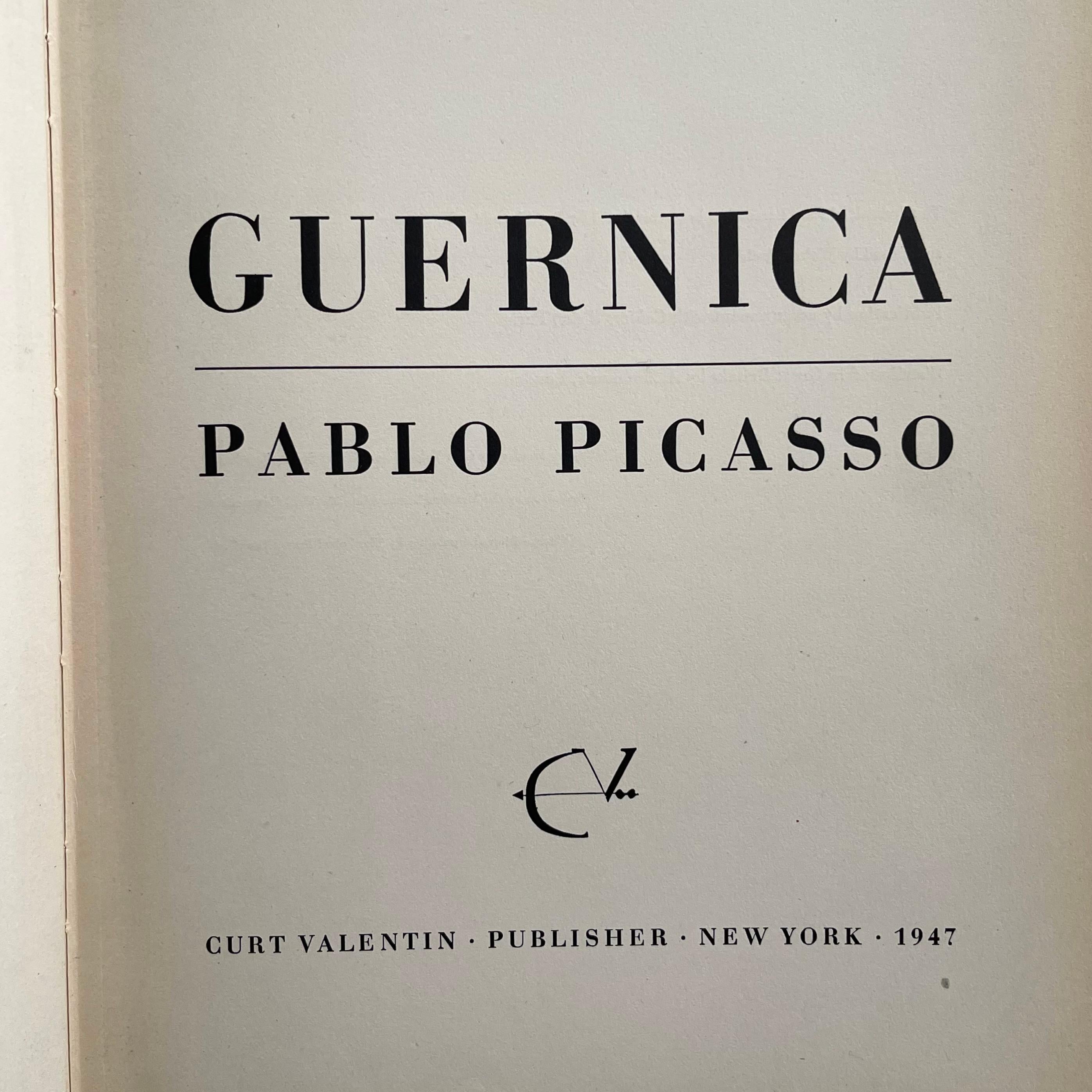 Guernica Pablo Picasso 1st edition 1947 In Good Condition In London, GB