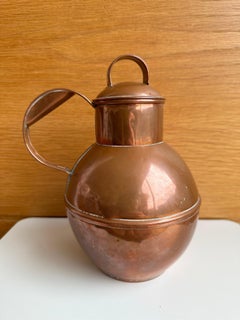 Guernsey Copper Lidded Guernsey Milk Creamer Jug, 19th Century