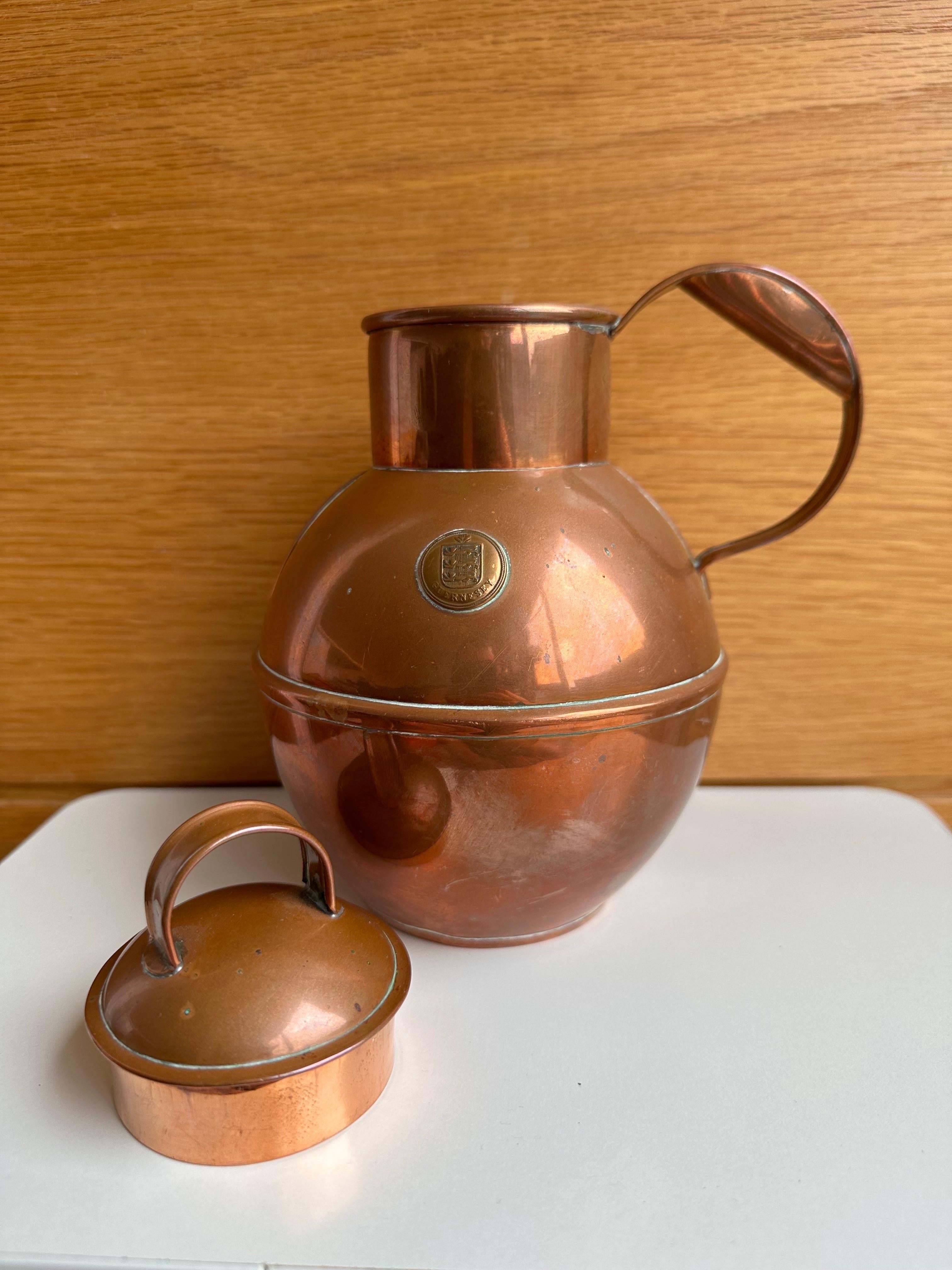 vintage copper milk can