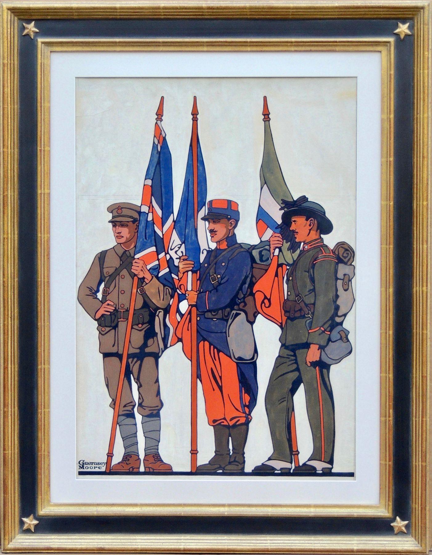 Saturday Evening Post Cover, August 21, 1915 - Painting by Guernsey Moore