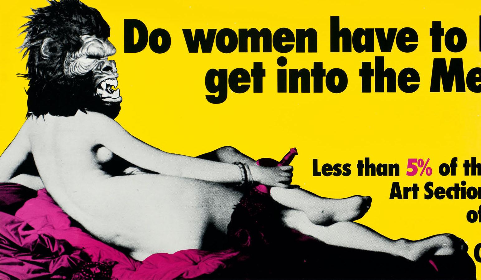 Guerrilla Girls Le donne devono essere nude per entrare al Met Museum? in vendita 1
