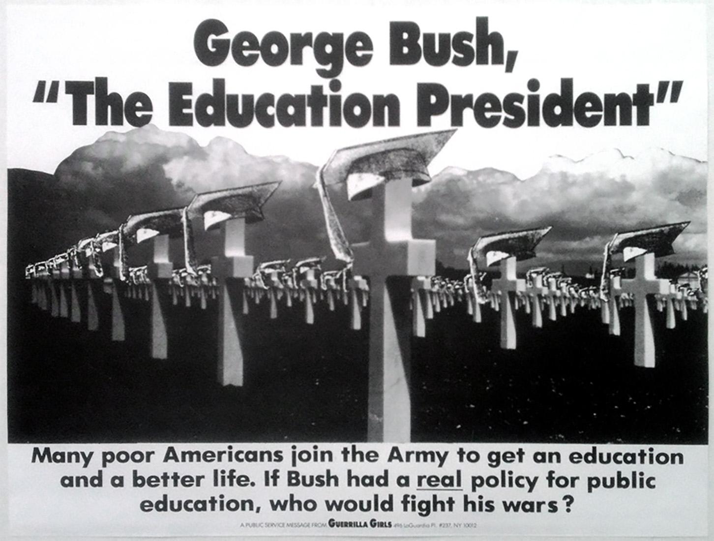 Guerrilla Girls Geroge Bush 1991 (Guerrilla Girls poster) For Sale 3