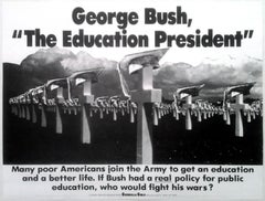 Guerrilla Girls Geroge Bush 1991 (cartel de Guerrilla Girls)