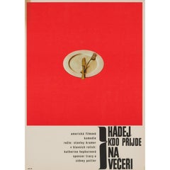 Guess Who's Coming to Dinner Original Czech Film Poster, Vaca, 1967