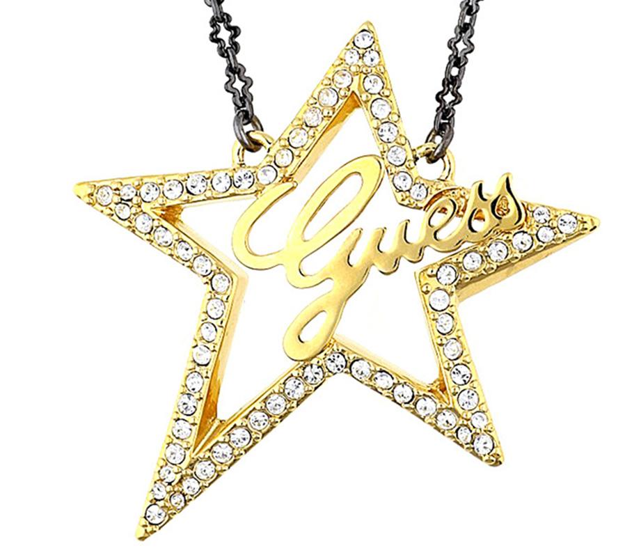 Guess Women Necklace black/gold In New Condition For Sale In Karlsfeld, DE