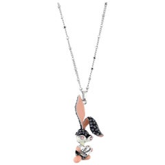 Guess Women Necklace silver Bunny