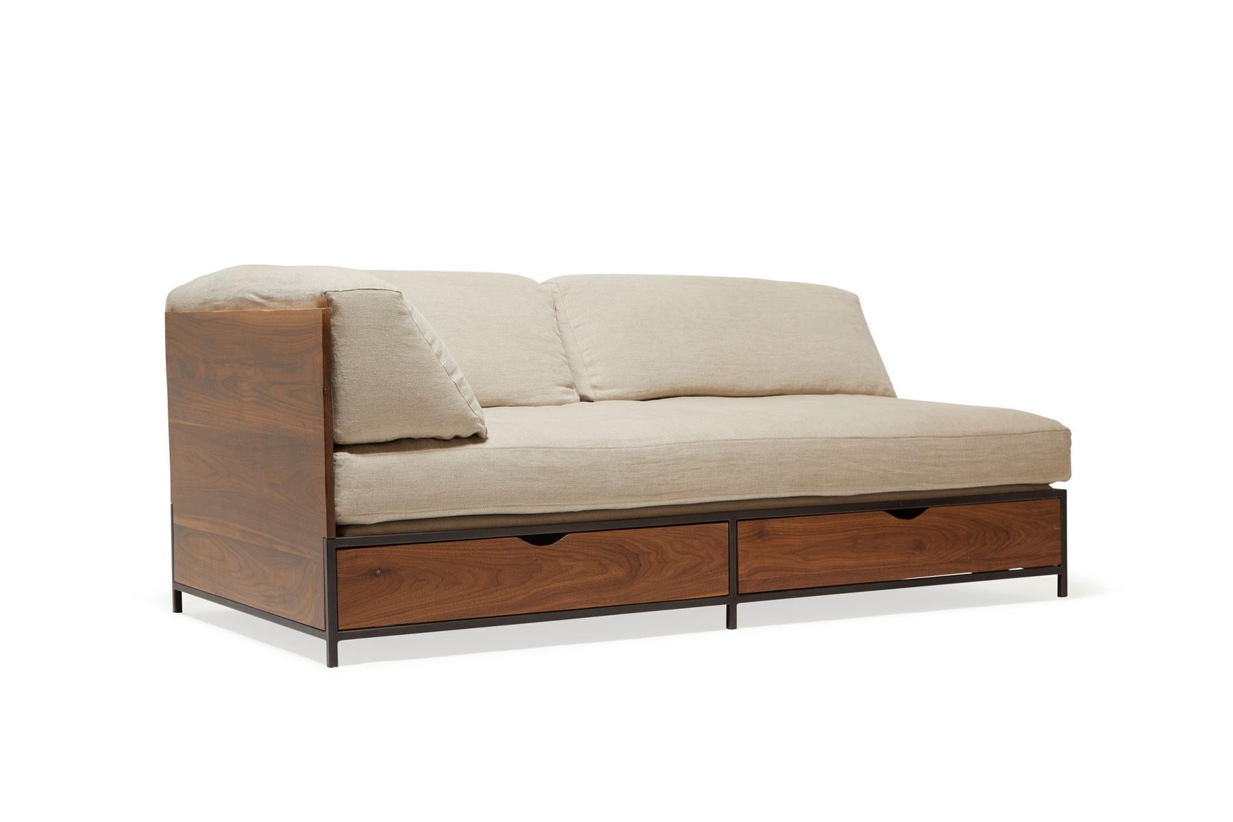 sofa with drawers