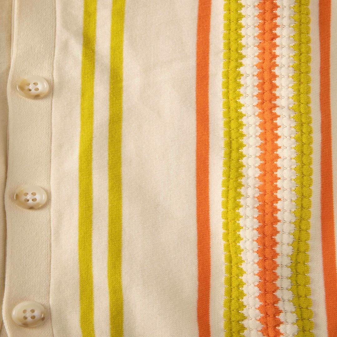 Gris Guest in Residence Gilet en tricot rayé Taille S en vente