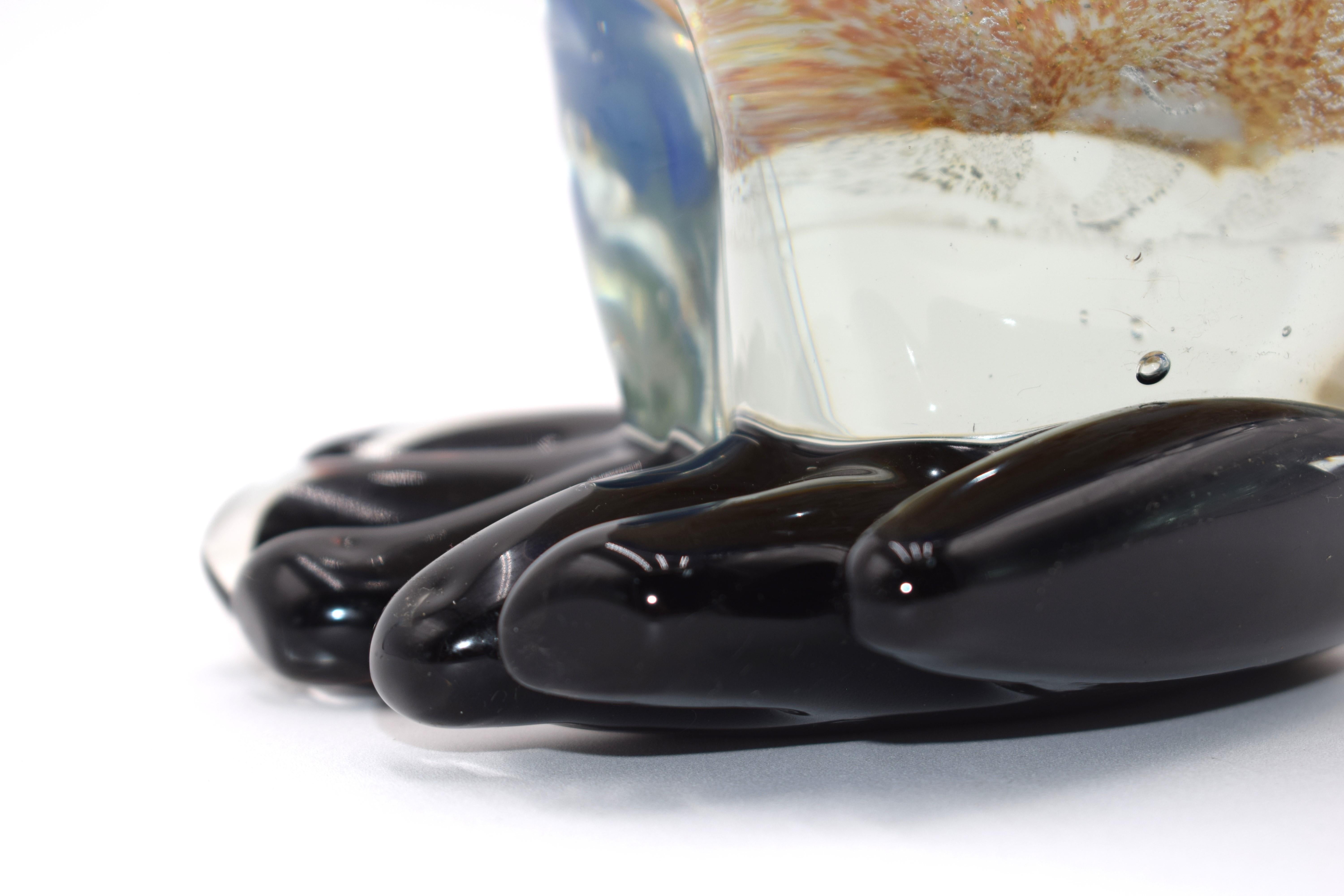 Murano glass owl, Italy, 1970s. For Sale 3