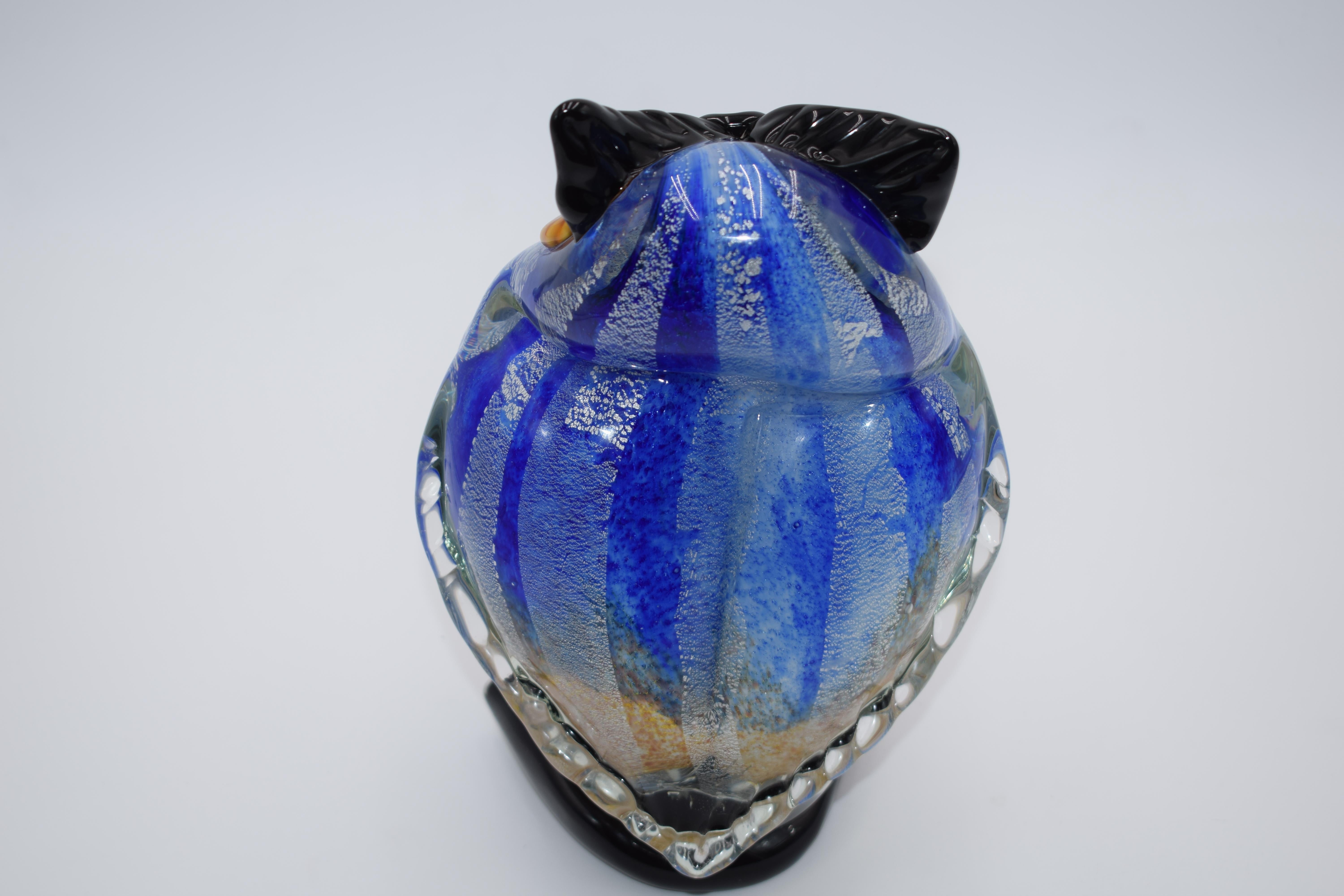 Murano glass owl, Italy, 1970s. For Sale 1