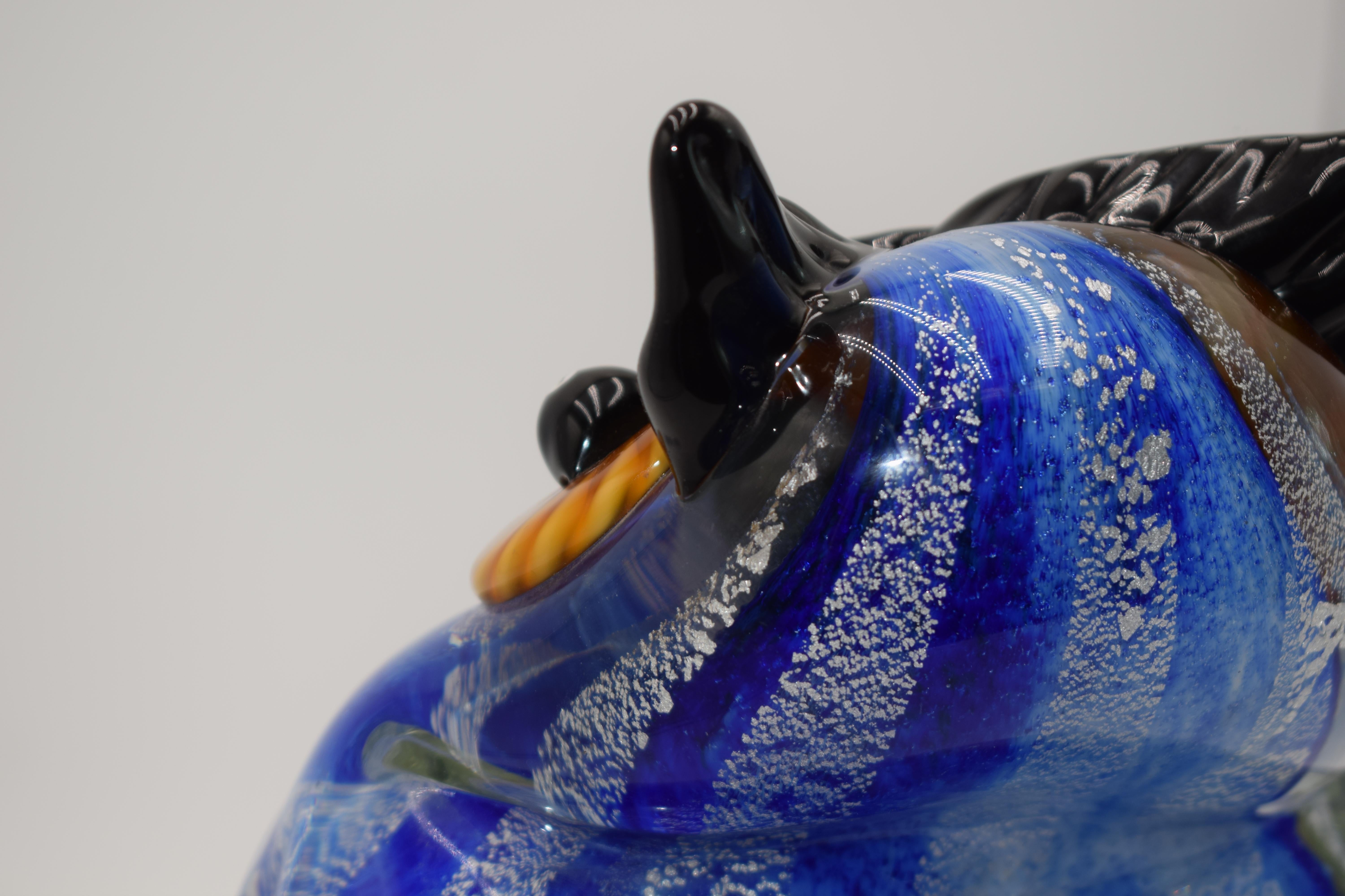 Murano glass owl, Italy, 1970s. For Sale 2
