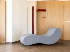 Gufram Alvar Grey Sculptural Chaise Longue by Giuseppe Raimondi 1966, Italy