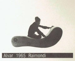 Gufram Alvar Orange Sculptural Chaise Longue by Giuseppe Raimondi 1966, Italy