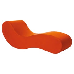 Gufram Alvar Orange Sculptural Chaise Longue by Giuseppe Raimondi 1966, Italy