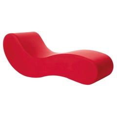 Gufram Alvar Red Sculptural Chaise Longue by Giuseppe Raimondi 1966, Italy
