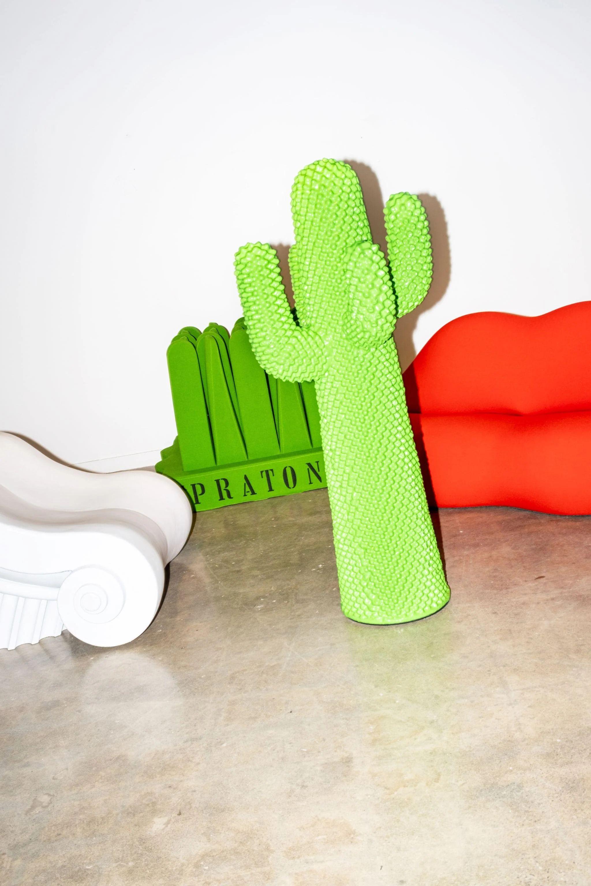 Italian Gufram Another Green Cactus by Drocco / Mello For Sale