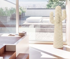 Gufram Another White Cactus Coat Stand by Drocco & Mello, 1972 Italian Icon