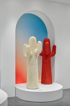 In stock Gufram Another White Cactus Coatracks Sculpture by Drocco/Mello