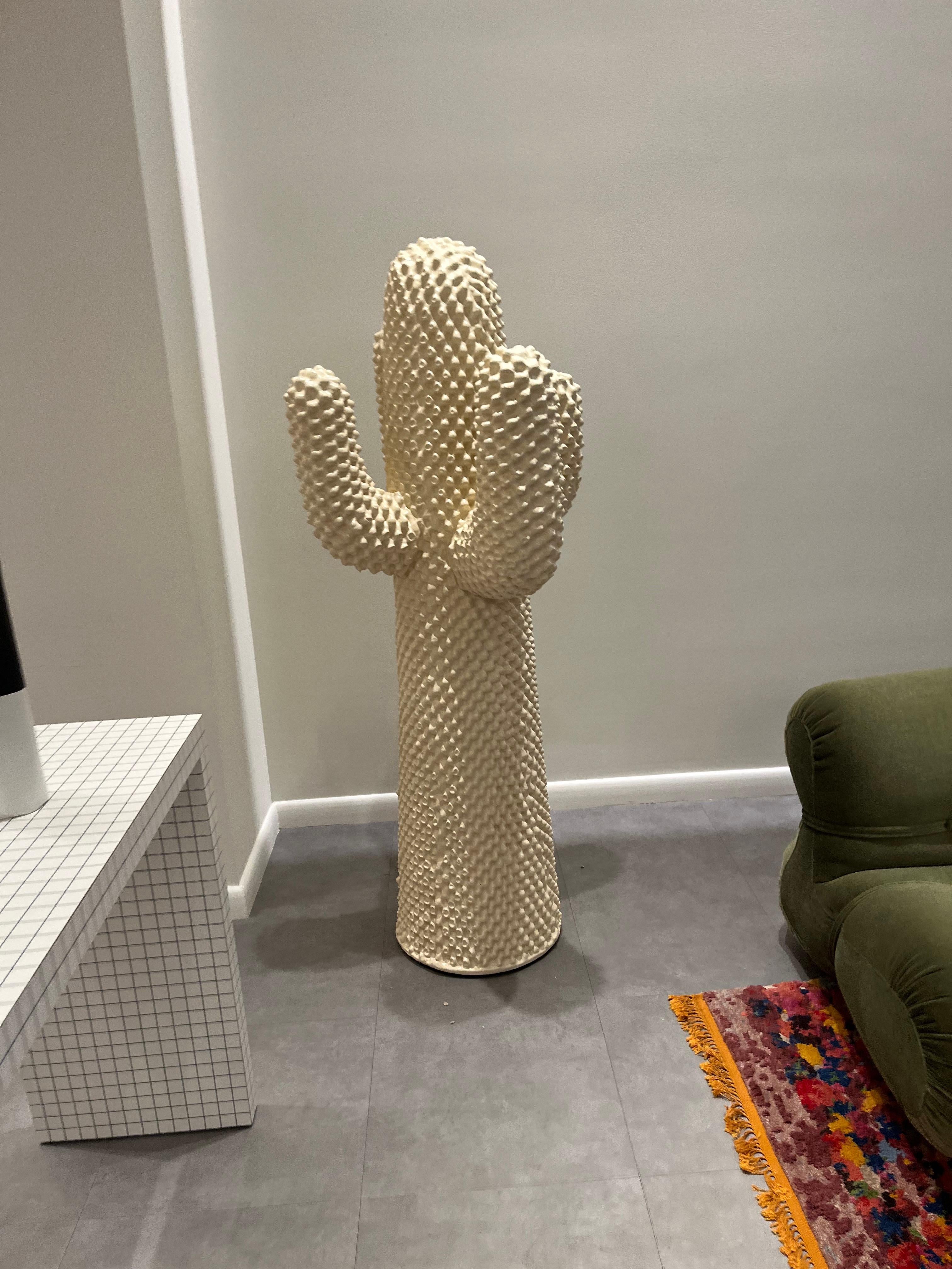 Italian Gufram Another White Cactus Designed by Drocco / Mello in Stock For Sale