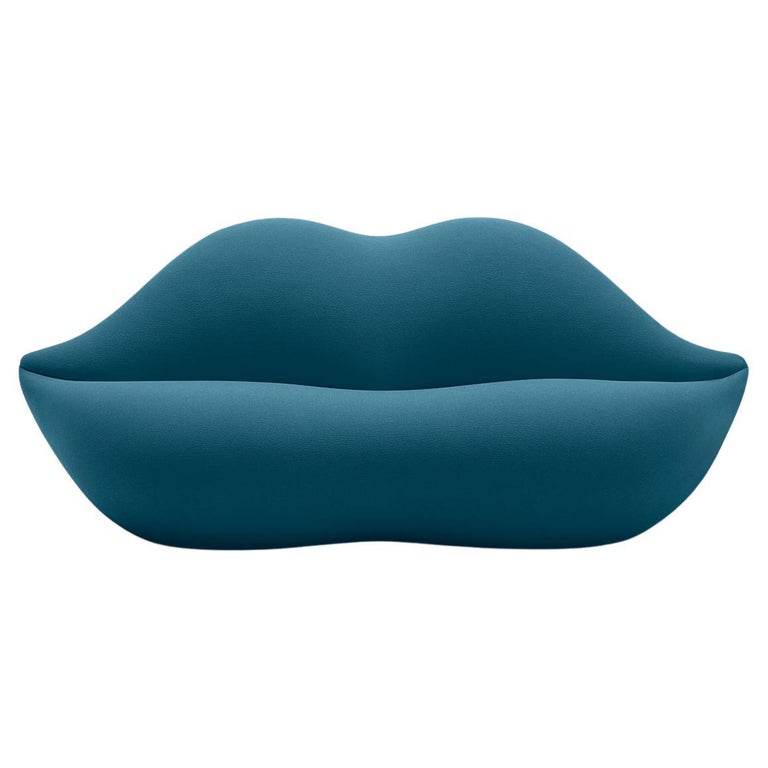 Gufram, Bocca Lip-Shaped Sofa, Sky, by Studio 65 For Sale