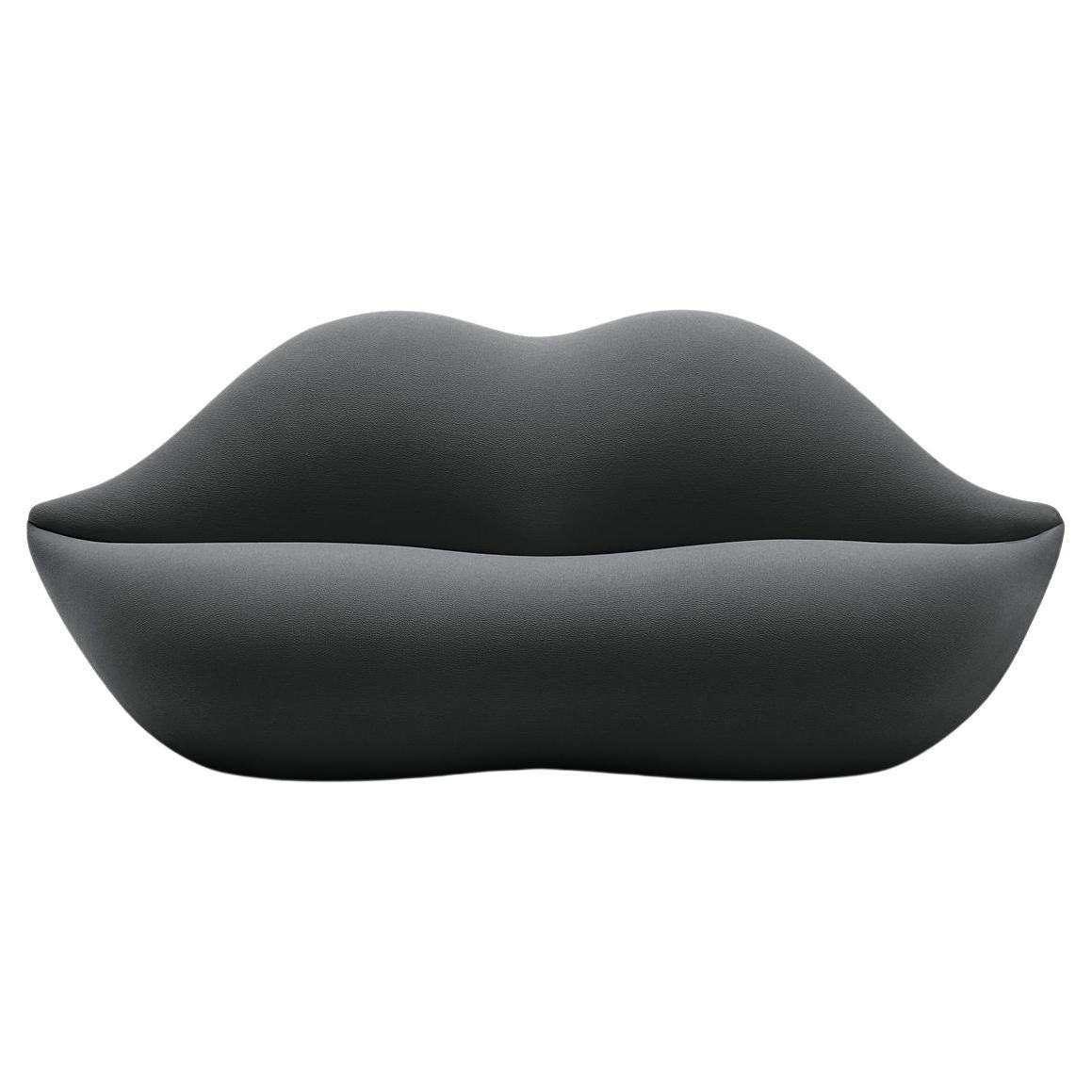 Gufram, canapé Bocca en forme de lèvres, acier, par Studio 65