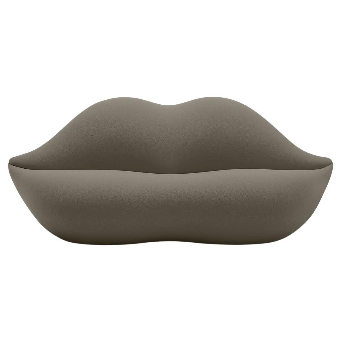 Gufram, Bocca Lip-Shaped Sofa, Walnut, by Studio 65