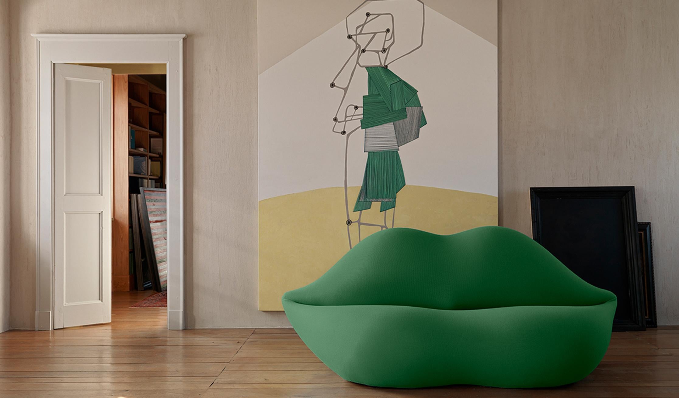 Contemporary Customizable Gufram Bocca Sofa by Studio 65 For Sale