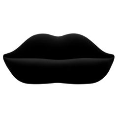 Gufram Bocca Unlimited Sculptural Sofa by Studio 65 - Timeless Design - Black