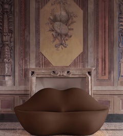 Gufram Bocca Unlimited Sculptural Sofa by Studio 65 Timeless Design - Chocolate