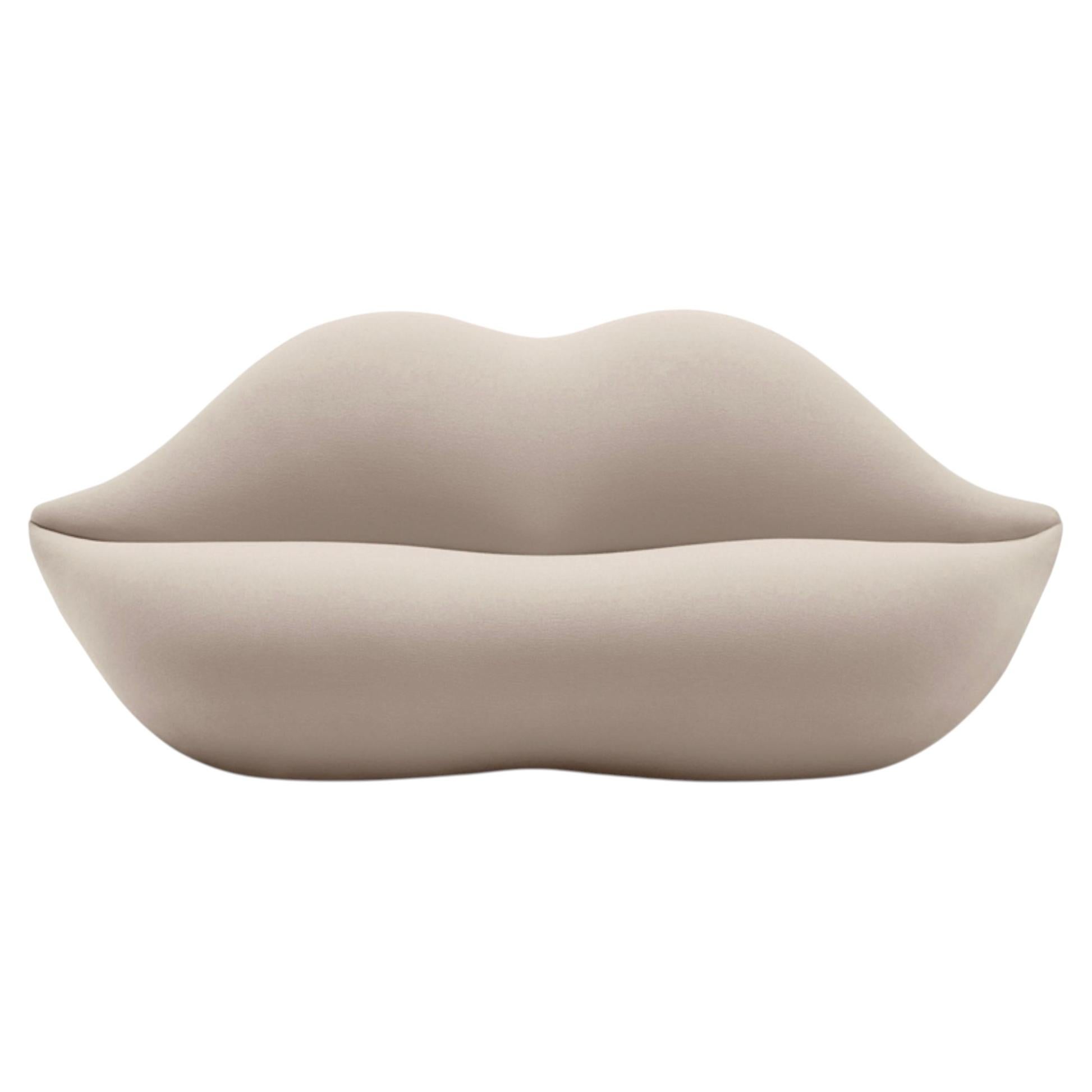 Gufram Bocca Unlimited Sculptural Sofa by Studio 65 Timeless Design - Oatmeal
