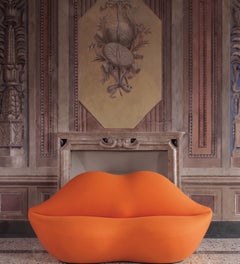 Gufram Bocca Unlimited Sculptural Sofa by Studio 65 - Timeless Design - Orange