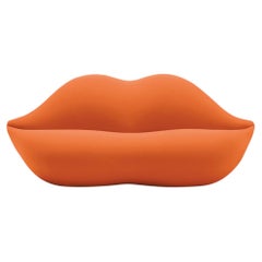 Gufram Bocca Unlimited – Skulpturales Sofa von Studio 65 – Zeitloses Design – Orange