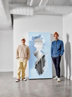 En stock Gufram Broken Mirror Blue de Snarkitecture, Edición Limitada de 33