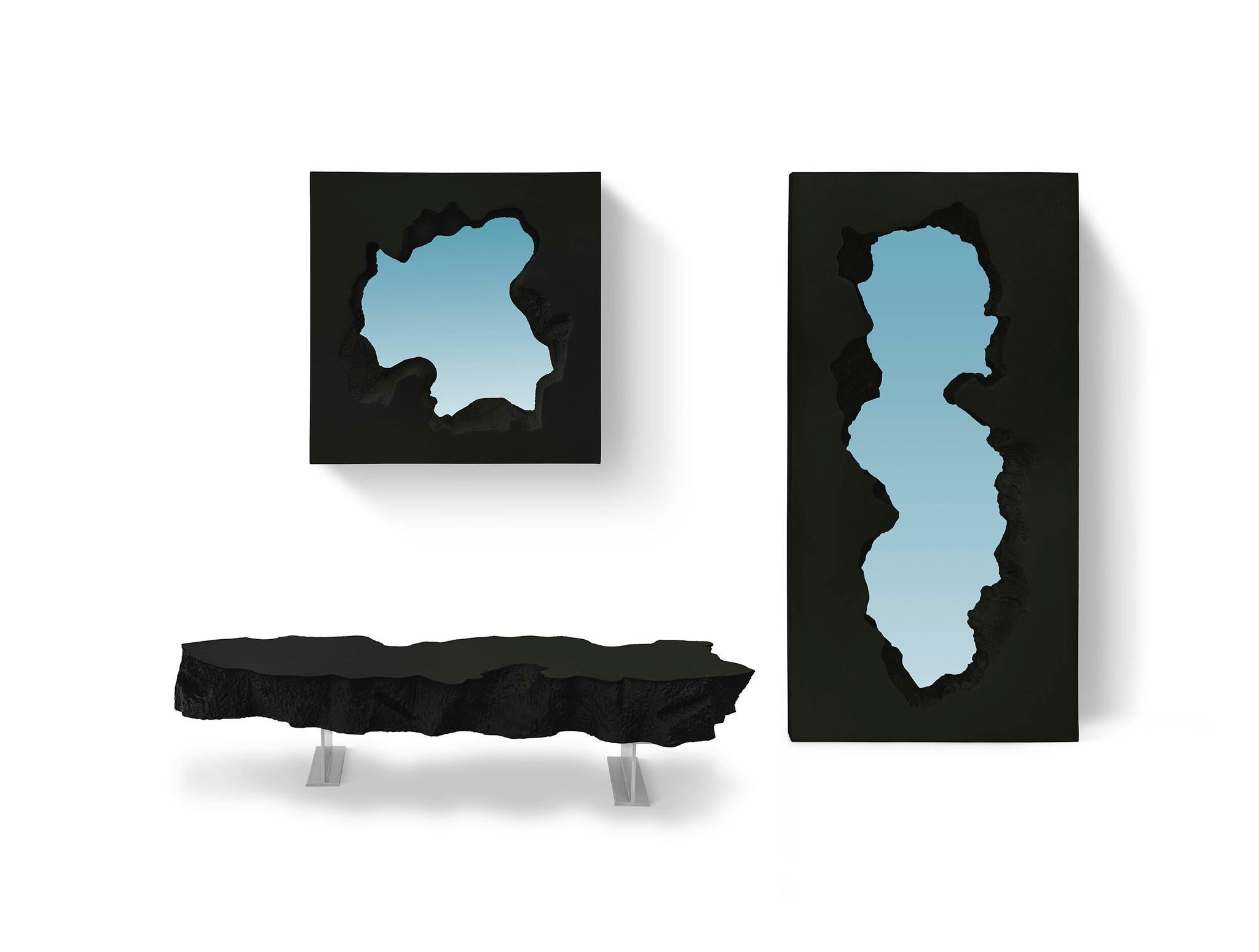 Miroir carré blanc « Broken » de Gufram par Snarkitecture, édition limitée à 77 exemplaires Neuf - En vente à Beverly Hills, CA