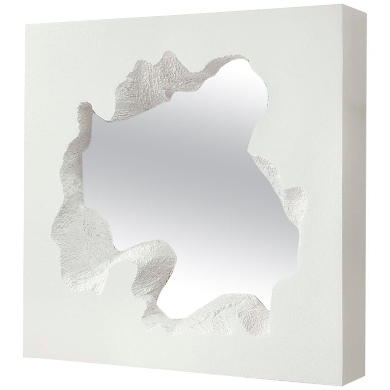 Gufram Broken Square Mirror White by Snarkitecture, Limited