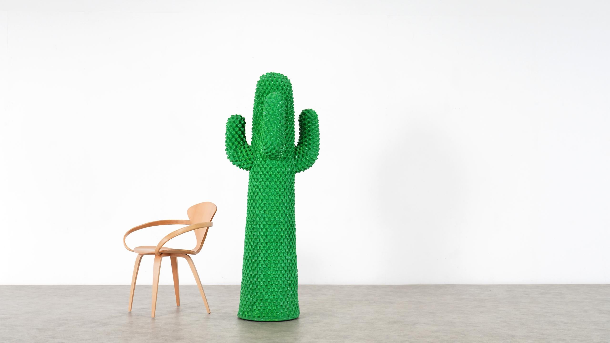 Italian Gufram Cactus, 1972 by Guido Drocco and Franco Mello 640/2000 Original Green