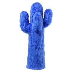 Gufram CACTUS – Blauer Pelzbezug von A$AP Rocky x HOMMEMADE mit CACTUS-Garderobenständer