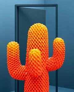 Porte-manteau sculptural infrarouge Gufram Cactus par Drocco & Mello