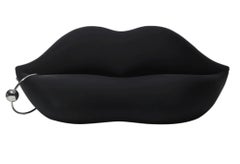 Gufram Dark Lady Bocca Black Sofa with piercing by Studio 65 - Limited Edition