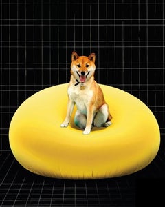 Gufram Detecma Sculptural Lounge Chair by Tullio Regge, 1967 Yellow