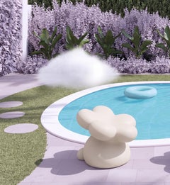 Gufram Flowie Sculptural Flower Chair by Supertoys Supertoys, Smooth Pearl