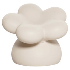 Gufram Flowie Sculptural Flower Chair by Supertoys Supertoys, Smooth Pearl