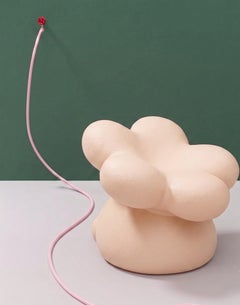 Gufram Flowie Sculptural Flower Chair by Supertoys Supertoys, Sunny Peach