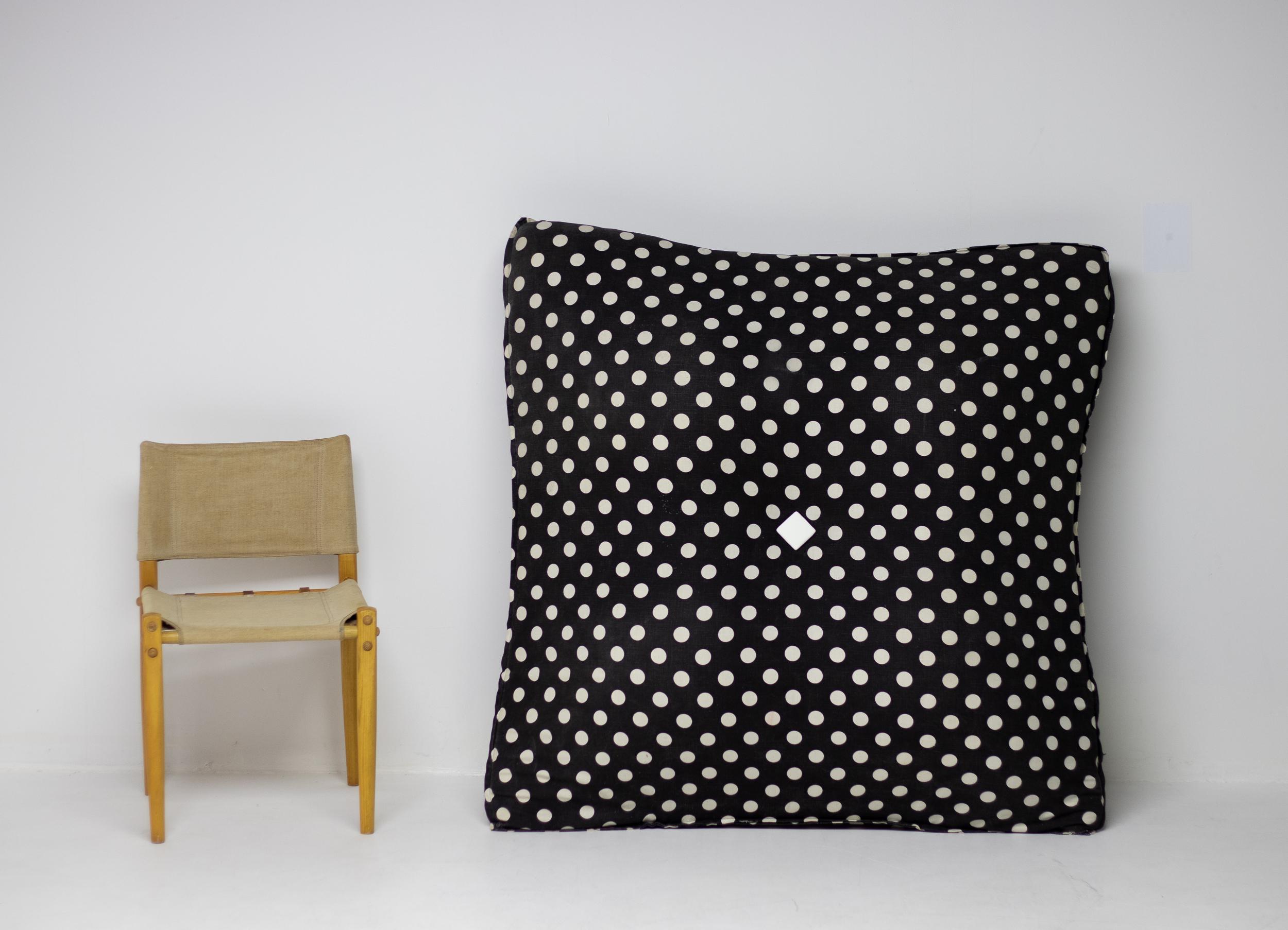 Late 20th Century Gufram Giant Polka Dot Cushion For Sale