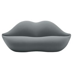 Gufram, 'Bocca Unlimited' Lip-Shaped Sofa, 721-Grey, by Studio 65
