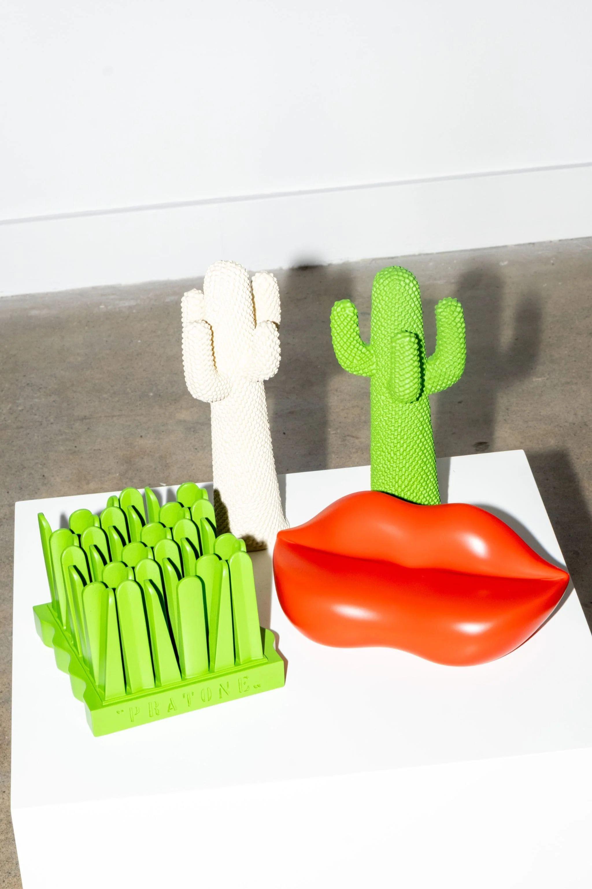 Contemporary Gufram GUFRAMINI Another White Cactus, 1:8 Scale by Drocco / Mello For Sale