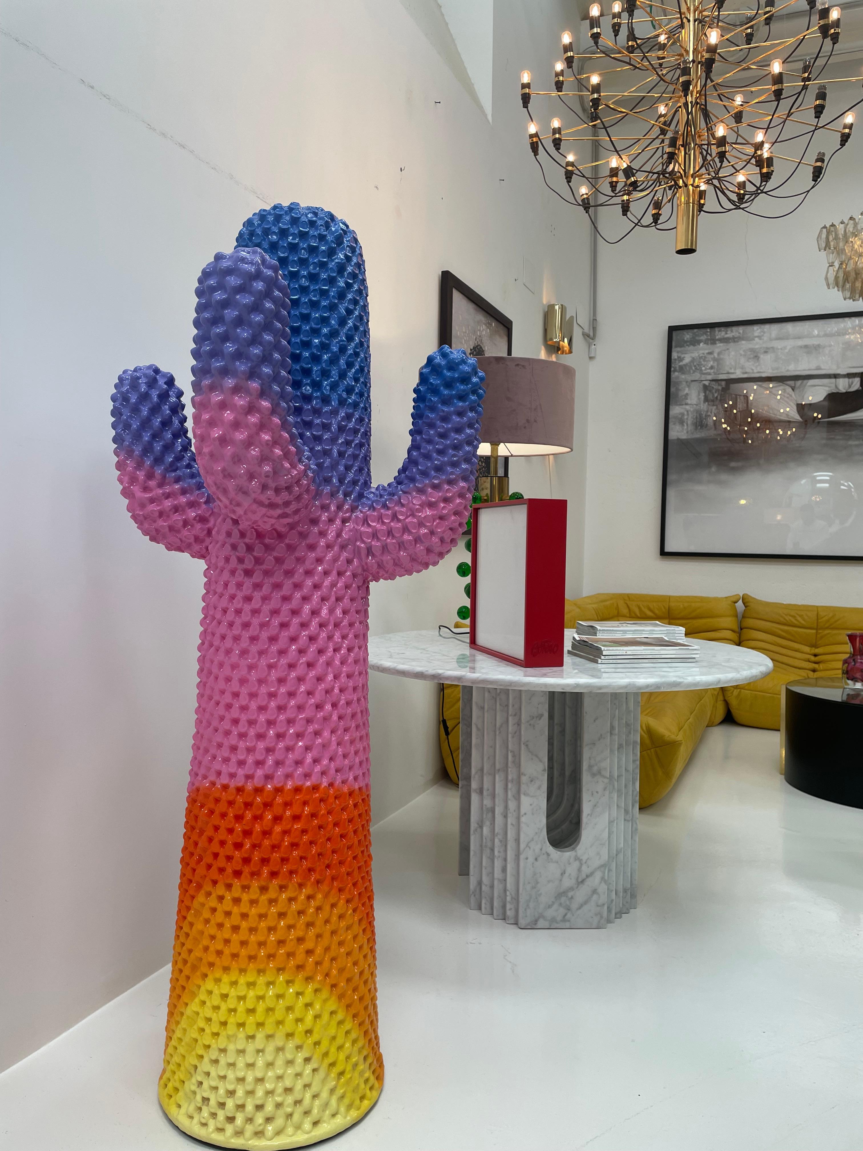 Gufram Multicolored Sunrise Cactus Coat Rack by Drocco & Mello - Paul Smith For Sale 6