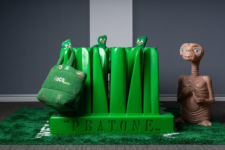 In Stock Gufram Pratone1971 Chaise Lounge by Ceretti/Derossi/Rosso