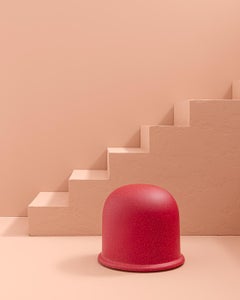 Gufram Puffo Outdoor Pouf and Sculptural Seat by Ceretti Derossi Rosso, Red