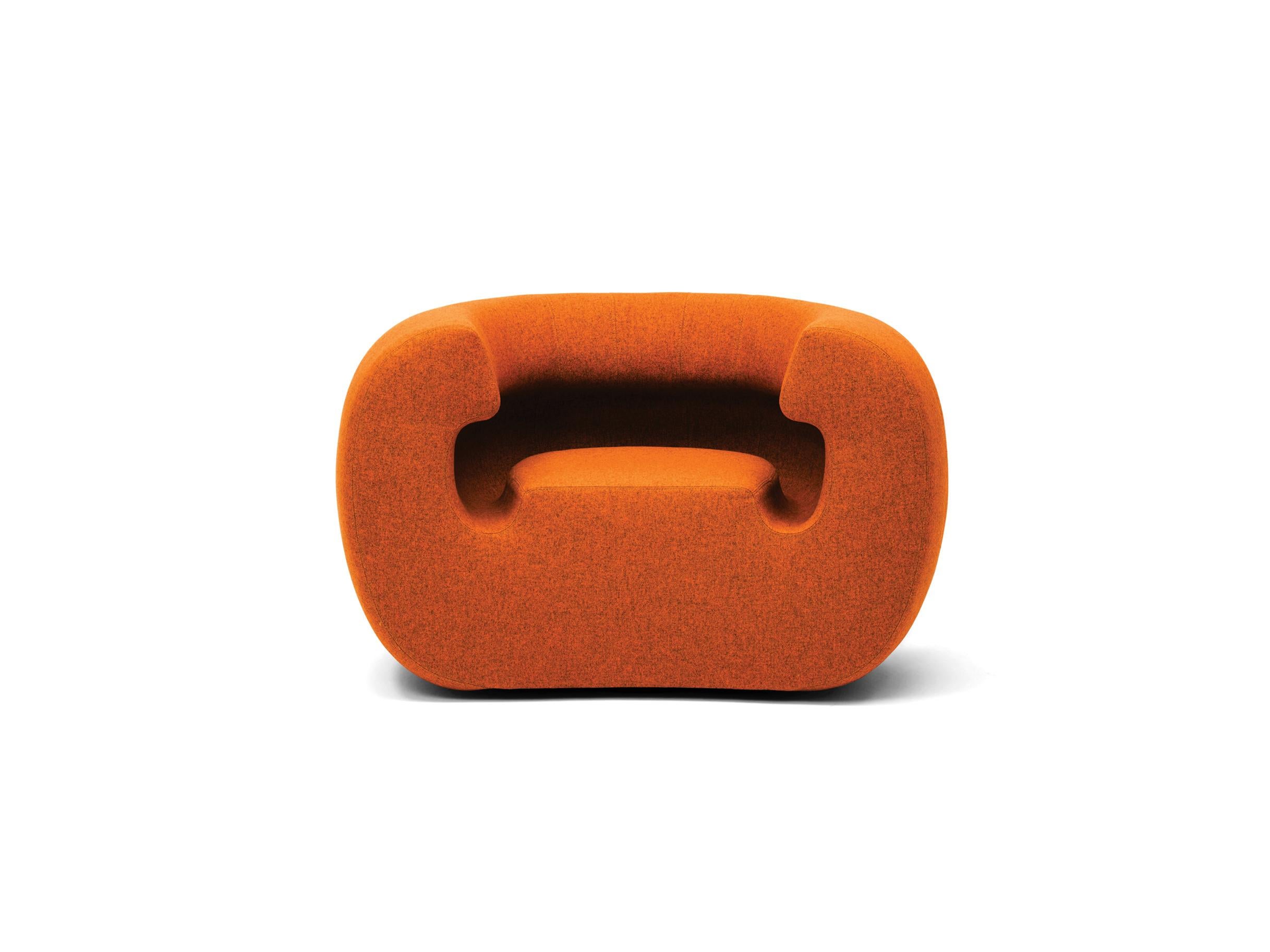 Sillón Gufram Roxanne naranja melange by Michael Young Moderno